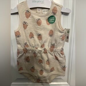 Little Planet by Carter's Cream Strawberry Bodysuit